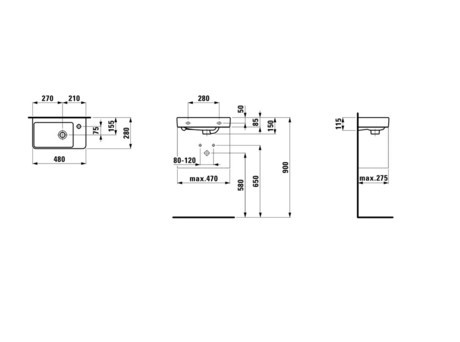 UMIVALNIK LAUFEN PRO S 48 8.1595.4.000.104.1 LAUFE