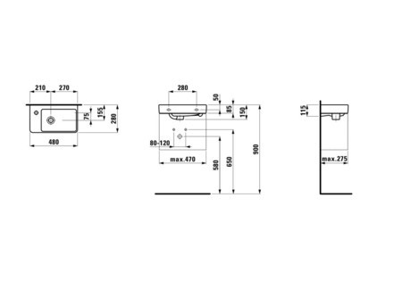 UMIVALNIK LAUFEN PRO S 48 8.1595.5.000.104.1 LAUFEN