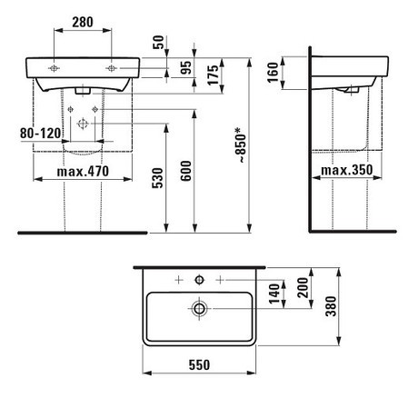 UMIVALNIK PRO S 55*38 8.1895.8.000.104.1 LAUFEN