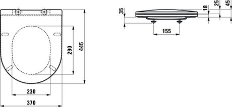 WC DESKA  PRO SLIM 8.9896.5.000.000.1 LAUFEN