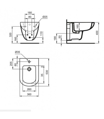 BIDE GEMMA2 VISEČI J522601/J003101 DOLOMITE