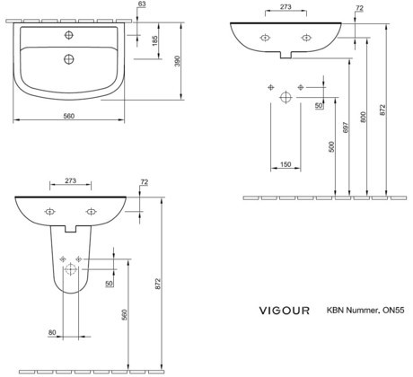 UMIVALNIK VIGOUR ONE 55 55*39 FS11101A100004 ON55