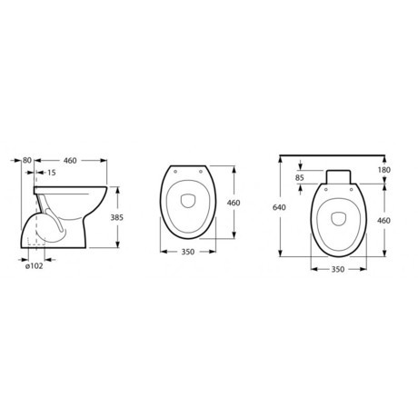 WC ŠKOLJKA POLO SIMPLON WF101901001 INKER