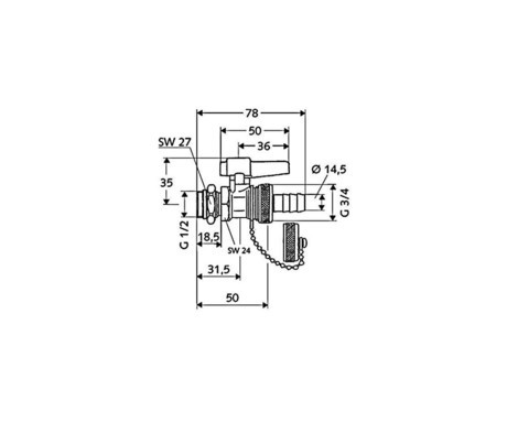 PIPA POLNILNA 1/2" 139940399 SCHELL SFEH15CH