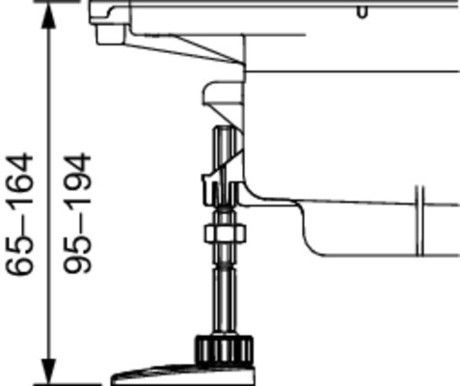 NOGICE DRAINPROFILE 95-194mm TECE 674000