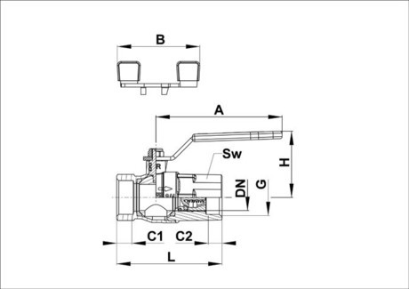 VENTIL KV 623 3/4" Z NEPO KOVINA 1232719