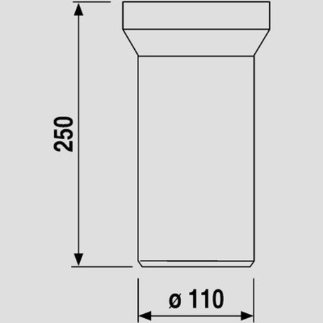 CEV ZA WC 110*250mm VIEGA 101312