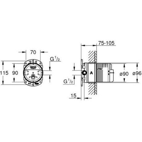 POD. DEL GROHE 26483 000 ZA NAD. PRHO RAINSHOWER