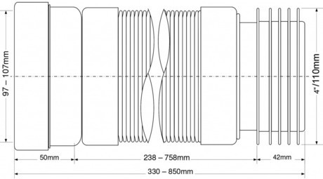 CEV GIBLJIVA WC-F33R 90/100-950mm McALPINE