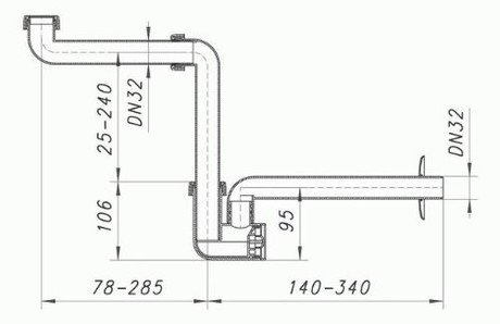 HL 137/30 SIFON ZA UMIV POHIŠTVENI