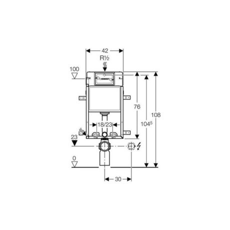 GEBERIT 110.100.00.1 KOMBIFIX WC BASIC