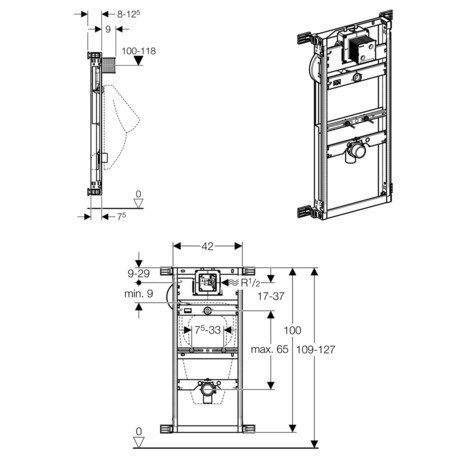 GEBERIT 457.611.00.1 KOMBIFIX ZA PISOAR