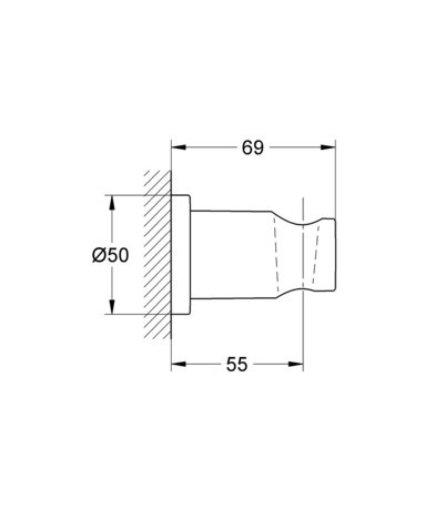 DRŽALO GROHE 27074 000 RAINSHOWER ZA PRHO