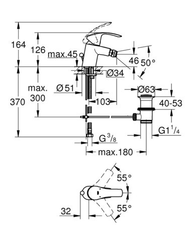 PIPA GROHE 23789 002 EUROSMART ZA BIDE 3,8