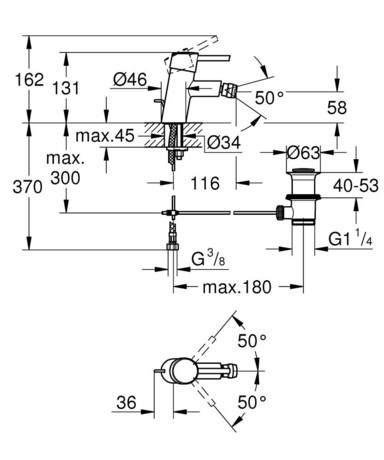 PIPA GROHE 32208 001 CONCETTO NEW ZA BIDE