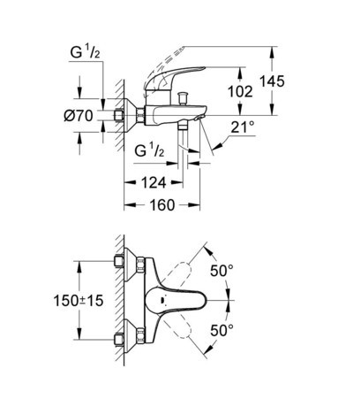 PIPA GROHE 32743 000 EUROECO KAD