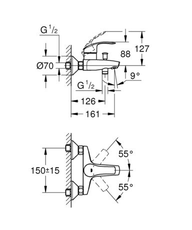 PIPA GROHE 33300 002 EUROSMART NEW ZA KAD