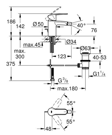 PIPA GROHE 33565 002 EUROSTYLE COSMO. ZA BIDE