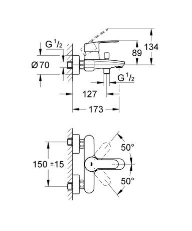 PIPA GROHE 33591 002 EUROSTYLE COSMO. ZA KAD