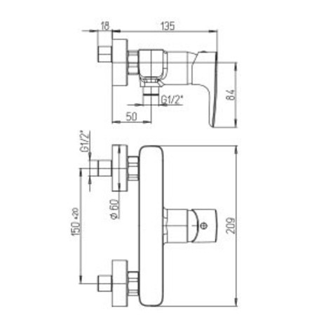 PIPA PAINI 47CR511 PARALLEL TUŠ