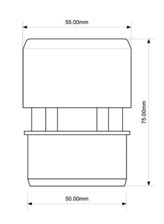 ODZRAČNIK HC 50-50 fi50 McALPINE