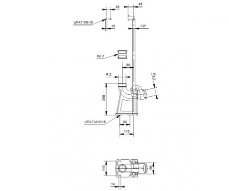 PETA MONTAŽNA 2" GRUNDFOS 96003341