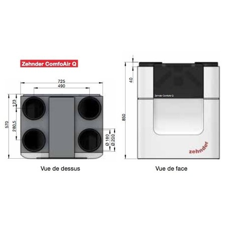 REKUPERATOR Q600 ST ZEHNDER 471502114