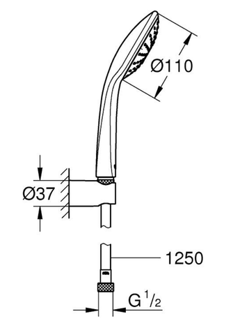 PRHA GROHE 27354 000 EUPHORIA 110 KPL