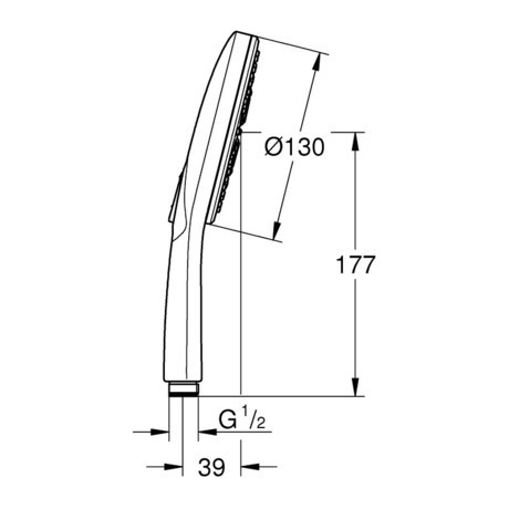 PRHA GROHE 26544 000 RAINSHOWER SMARTACTIV 130