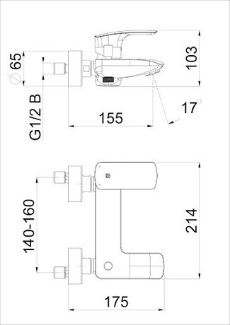 PIPA UNITAS 00373B ELITE ZA KAD ČRNA e30B