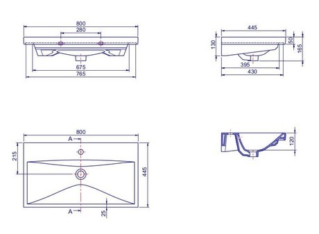 UMIVALNIK ELITE 80*45 CERASTYLE 032200-u.01