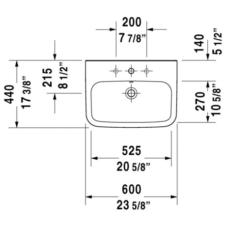 UMIVALNIK DURASTYLE 60 2319600000 DURAVIT