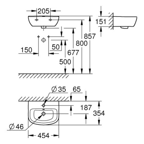 WC ŠKOLJKA GROHE 3932800H opuVIS RIMLESSEUROCERAMIC