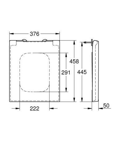 WC DESKA GROHE 39488 000 CUBE SOFT CLOSE