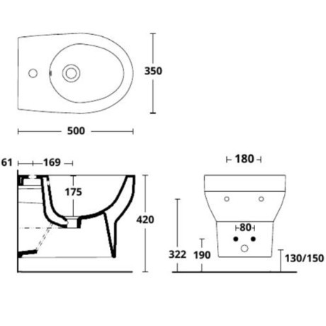 BIDE SMART RIM VISEČI ALTHEA SM004