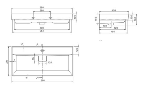 UMIVALNIK SHARP 100*48 CERASTYLE 037500-u.01