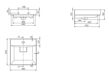 UMIVALNIK SHARP 48*48 CERASTYLE 037000-u-01