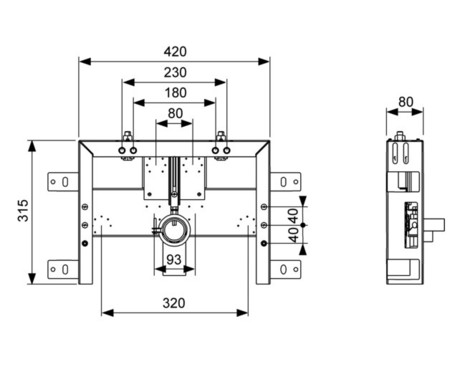 MODUL ZA BIDE VGRADNI 8cm TECEBOX 9370045