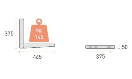 KONZOLA ZA KLIME L=465 140 kg MS117