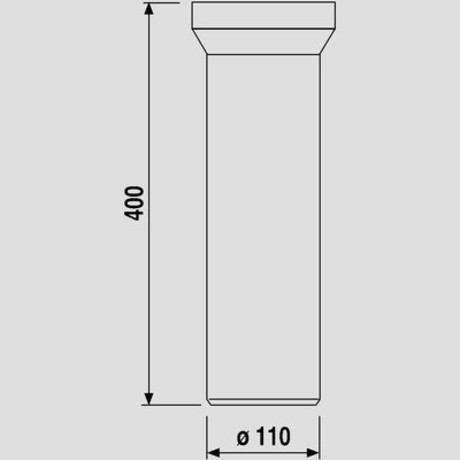 CEV ZA WC 110*400mm VIEGA 101831